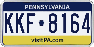 PA license plate KKF8164