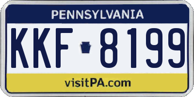 PA license plate KKF8199