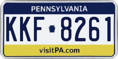 PA license plate KKF8261