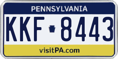 PA license plate KKF8443