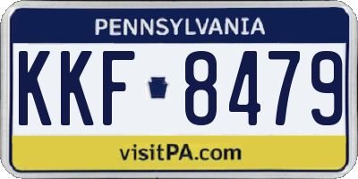 PA license plate KKF8479