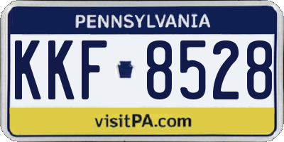 PA license plate KKF8528