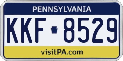 PA license plate KKF8529