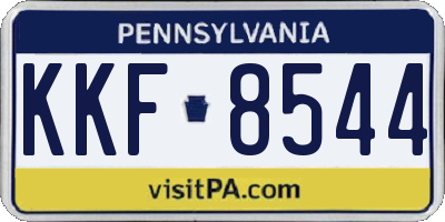 PA license plate KKF8544