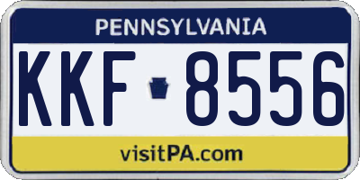 PA license plate KKF8556