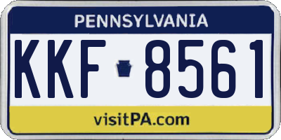 PA license plate KKF8561