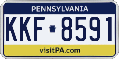 PA license plate KKF8591