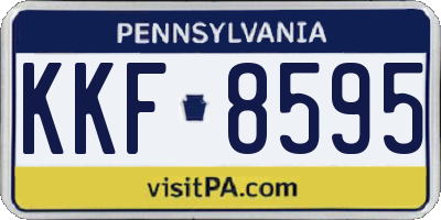 PA license plate KKF8595
