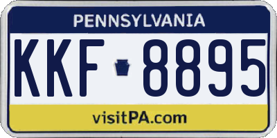 PA license plate KKF8895