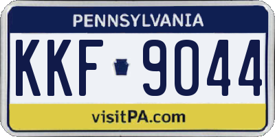 PA license plate KKF9044