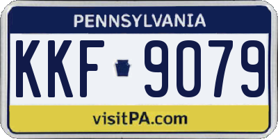 PA license plate KKF9079