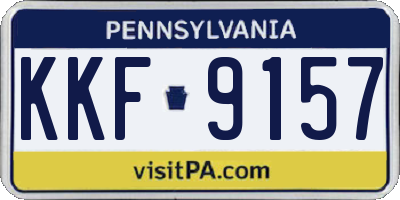 PA license plate KKF9157