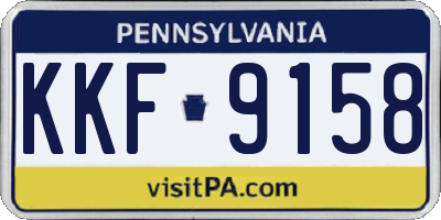 PA license plate KKF9158