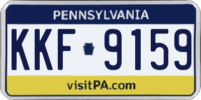 PA license plate KKF9159