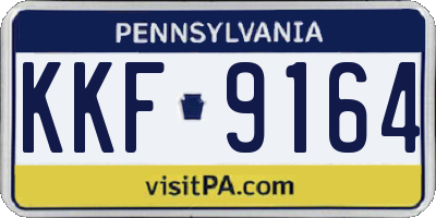 PA license plate KKF9164