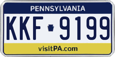 PA license plate KKF9199