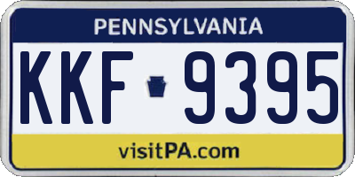 PA license plate KKF9395