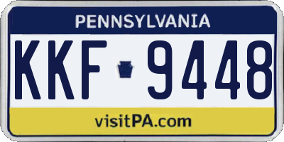 PA license plate KKF9448