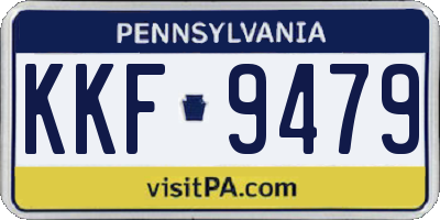PA license plate KKF9479