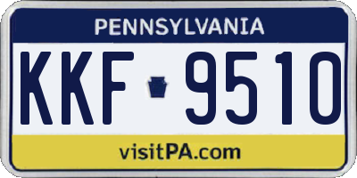 PA license plate KKF9510