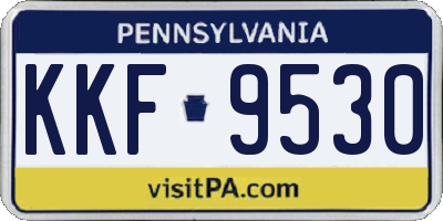 PA license plate KKF9530