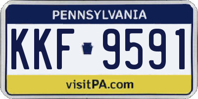 PA license plate KKF9591