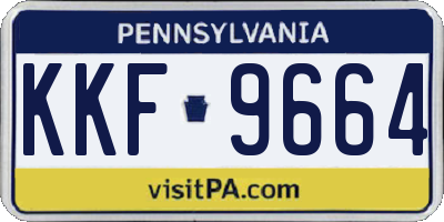 PA license plate KKF9664