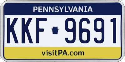 PA license plate KKF9691