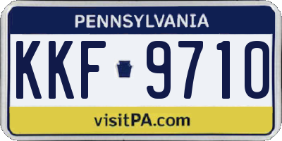 PA license plate KKF9710