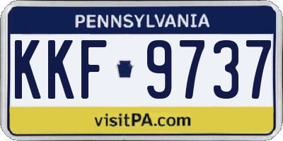 PA license plate KKF9737