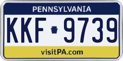 PA license plate KKF9739