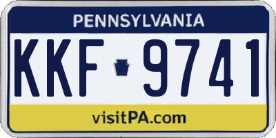PA license plate KKF9741