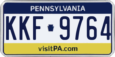 PA license plate KKF9764