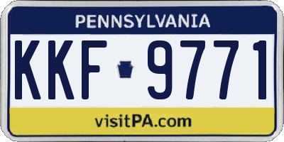 PA license plate KKF9771