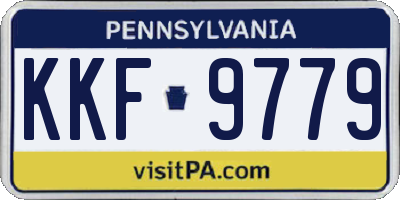 PA license plate KKF9779