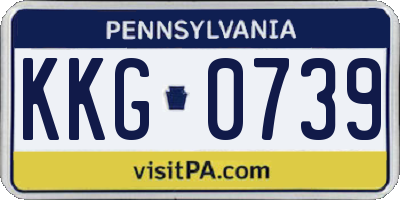 PA license plate KKG0739