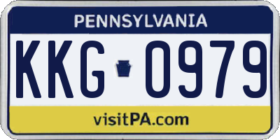 PA license plate KKG0979