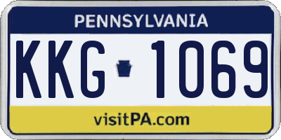 PA license plate KKG1069