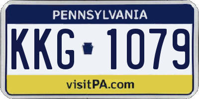 PA license plate KKG1079