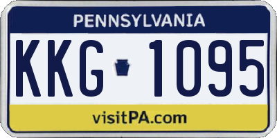 PA license plate KKG1095