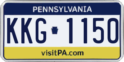 PA license plate KKG1150