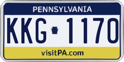 PA license plate KKG1170