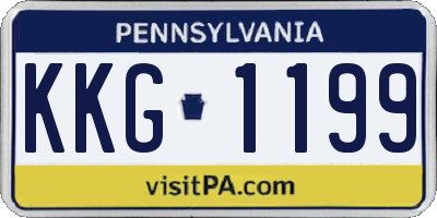 PA license plate KKG1199