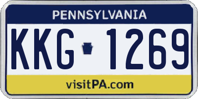 PA license plate KKG1269
