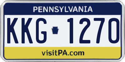 PA license plate KKG1270