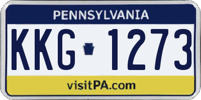 PA license plate KKG1273