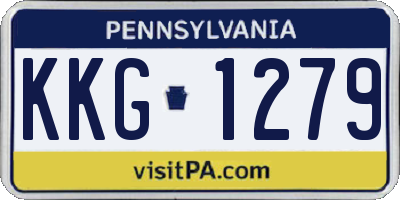 PA license plate KKG1279