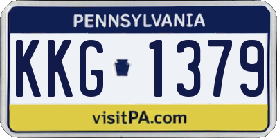 PA license plate KKG1379