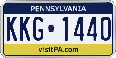 PA license plate KKG1440