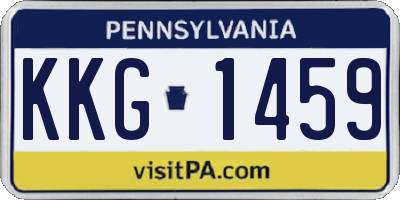 PA license plate KKG1459